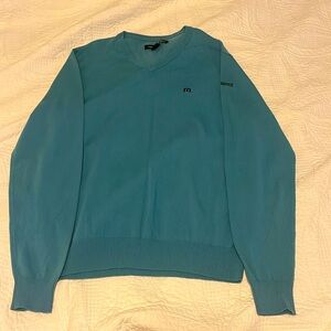 Travis Mathew  men’s XXL blue green sweater